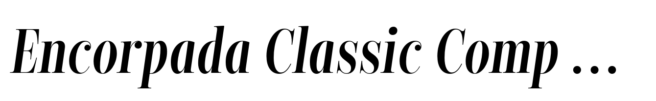Encorpada Classic Comp SemiBold Italic